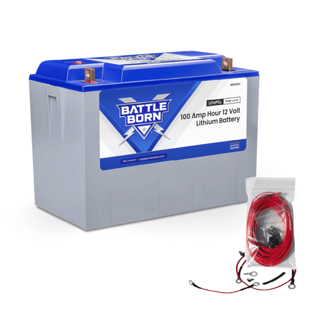 Battle Born BB10012H-1KIT 12V 100Ah LiFePO4 Heated Battery Kit