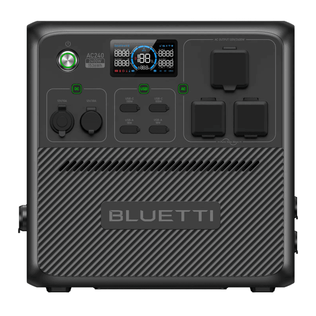 BLUETTI AC240 Portable Power Station 2,400W 1,536Wh