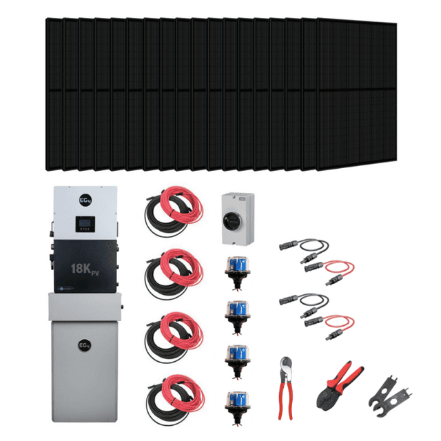 Complete Hybrid Solar Kit – EG4 PowerPro ESS – 12 kW AC Output – Up To 45 kWh Battery Backup