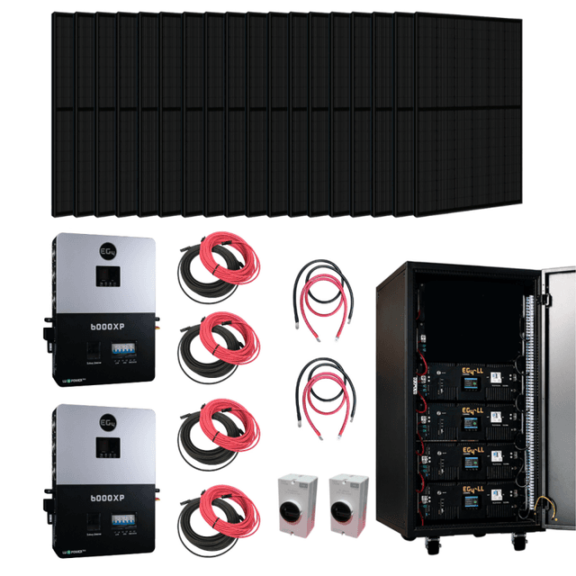 Complete Off-Grid Solar Kit EG4 6000XP – 12000W Output 48V – 120/240V Split Phase + 12800 Watts of Solar PV