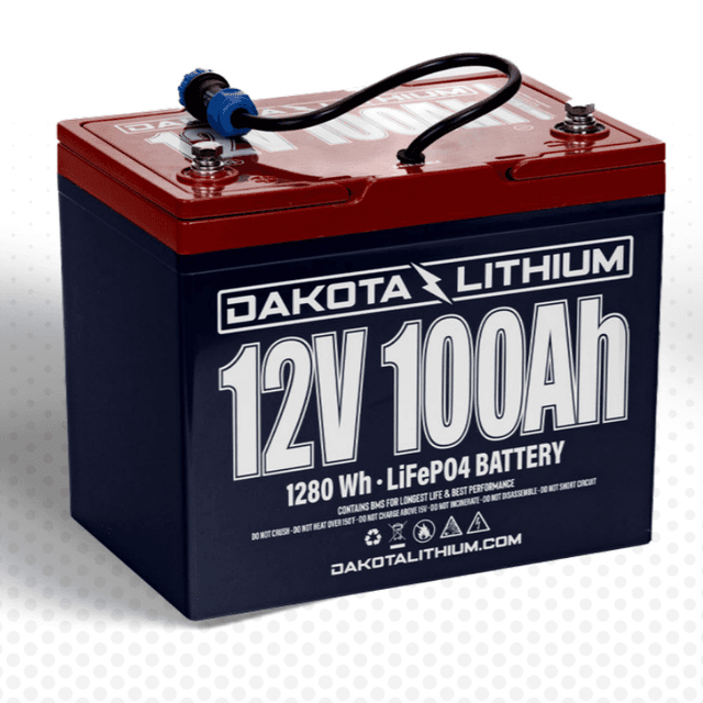 Dakota Lithium 12V 100Ah Deep Cycle LiFePO4 Battery with CAN Bus
