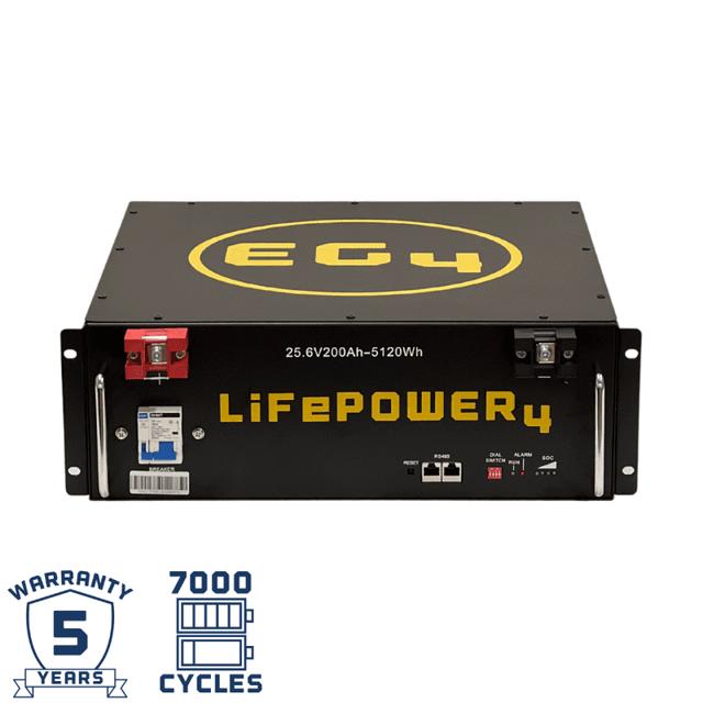 EG4 LifePower4 Lithium Battery 24V 200AH Server Rack Battery