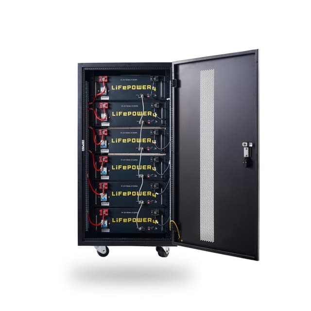 EG4-LifePower4 Lithium Batteries Kit 30.72kWh 6 Server Rack Batteries With Pre-Assembled Enclosed Rack