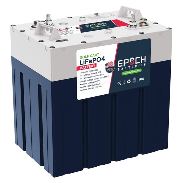 EPOCH 48V 30/60/90/120Ah GC2 – Golf Cart LiFePO4 Lithium Battery