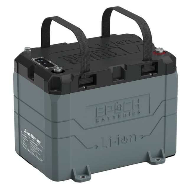 EPOCH 24V 100Ah LiFePO4 Lithium Battery – Bluetooth, Heating, Waterproof
