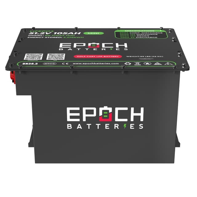 EPOCH 48V 105Ah MINI – LiMax Series – Lithium (LiFePO4) Golf Cart Battery – Complete Kit