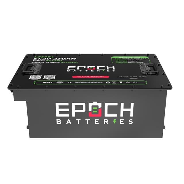 EPOCH 48V 230Ah – LiMax Series – Lithium (LiFePO4) Golf Cart Battery – Complete Kit