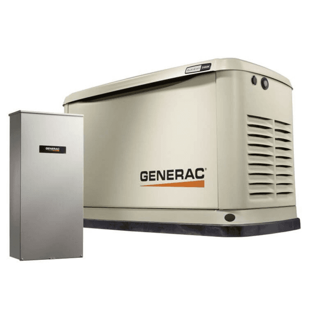 Generac 7210 24/21kW Air-Cooled Standby Generator, Aluminum Enclosure, 200 SE ATS (not CUL)