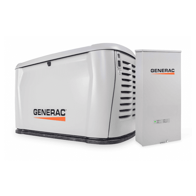 Generac 7323 14/14kW Next Generation Air-Cooled Standby Generator, 200A Transfer Switch