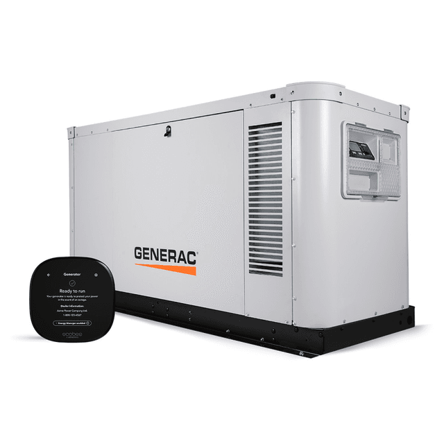 Generac XG04845ANAC – Protector Gaseous 48kW 120/240 1P Liquid-Cooled Generator with ecobee – CA-MA Emissions