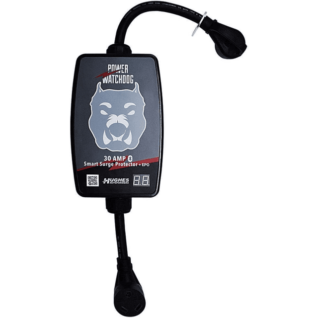 Hughes Autoformers Power Watchdog 30 Amp Bluetooth Surge Protector with Auto Shutoff – Portable