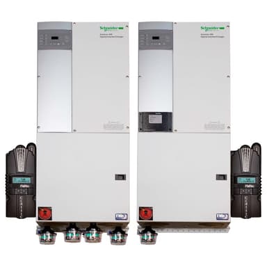 MidNite Solar Pre-wired Dual Conext XW+ 6848 120/240 vac Inverter w/ Classic 150