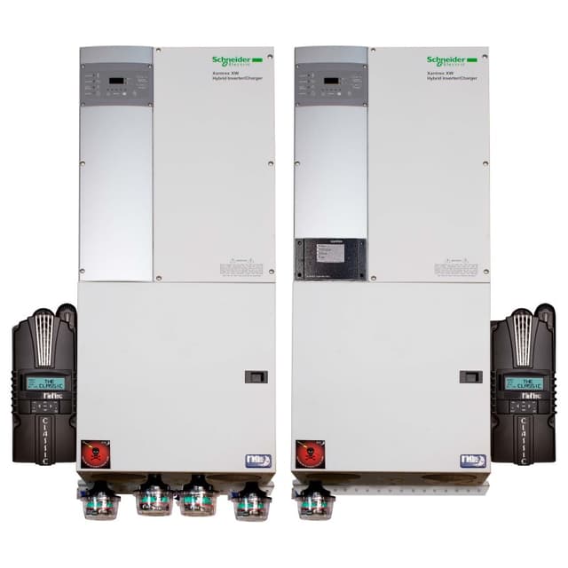 MidNite Solar Pre-wired Dual Conext XW+ 6848 120/240 vac Inverter w/ Classic 150