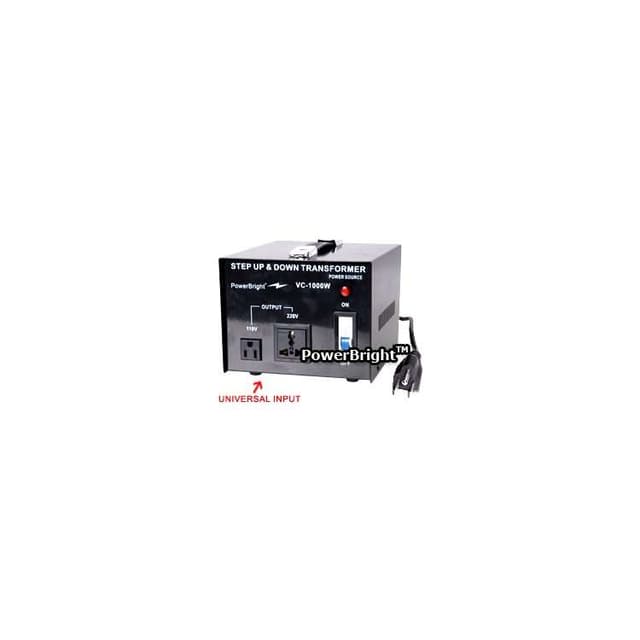 Power Bright 1000 Watt Step Up / Down Voltage Transformer VC1000W