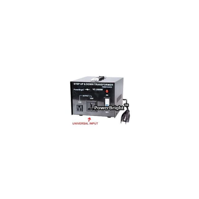 Power Bright 2000 Watt Step Up / Down Voltage Transformer VC2000W