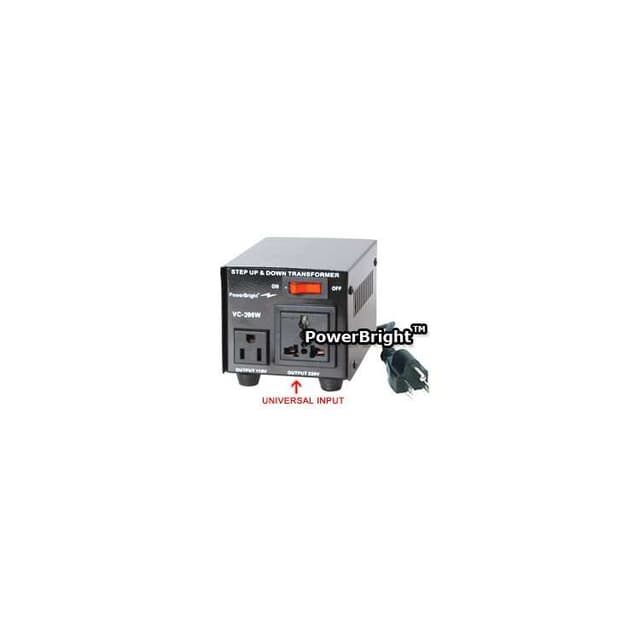 Power Bright 200 Watt Step Up / Down Voltage Transformer VC200W