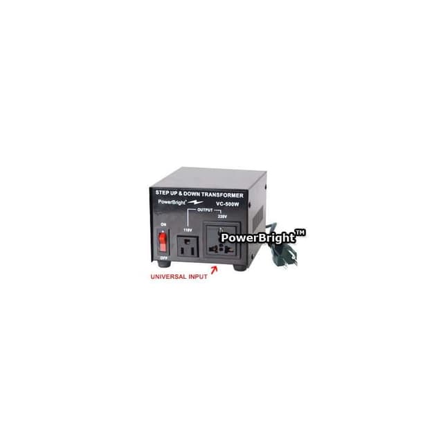 Power Bright 500 Watt Step Up / Down Voltage Transformer VC500W