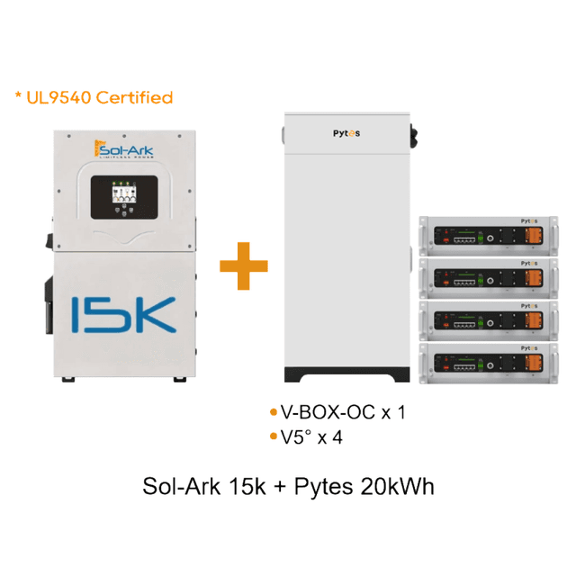 Sol-Ark 15K Pytes V5 4 Battery Bundle Complete ESS (EMP Hardened)