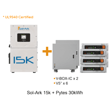 Sol-Ark 15K Pytes V5 6 Battery Bundle Complete ESS