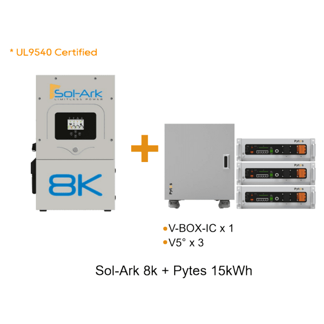 Sol-Ark 8K Pytes V5 Battery Bundle Complete ESS