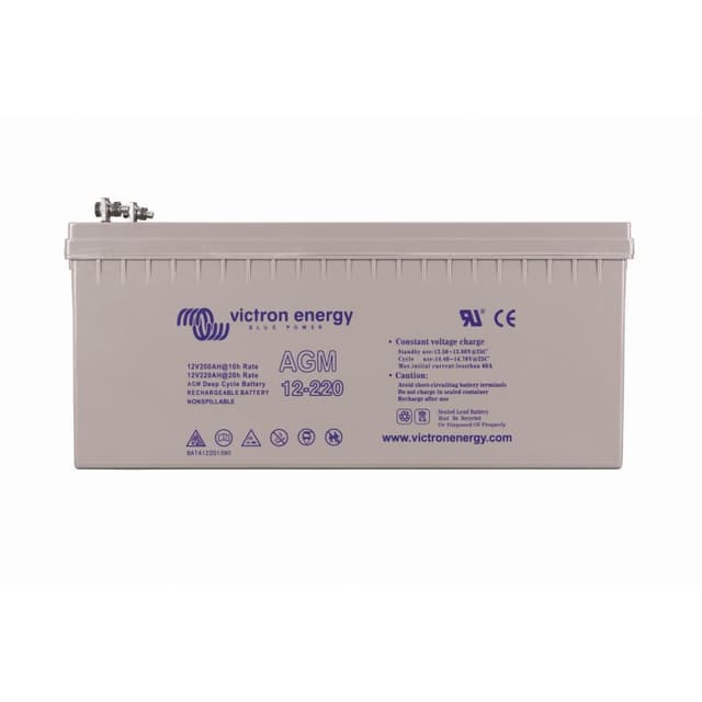 Victron Energy 12 Volt 220Ah AGM Deep Cycle Battery 2V/220Ah BAT412201084
