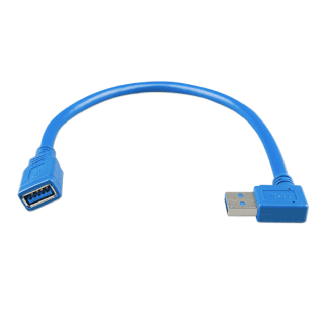 10 Year Warranty for USB Extension Cable 0.3m One Side Right Angle