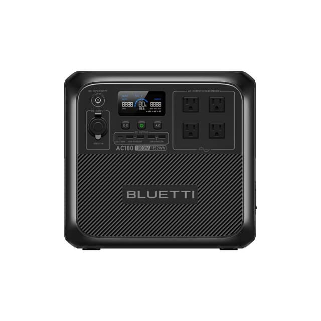BLUETTI AC180 Portable Solar Power Station 1,800W 1,152Wh