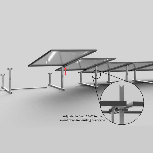 IntegraRack IR-15 BallastRack™ Solar Module Rack – Aircraft Grade Aluminum