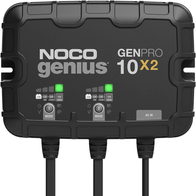 NOCO GENPRO10X2 12V 2-Bank, 20A On-Board Battery Charger