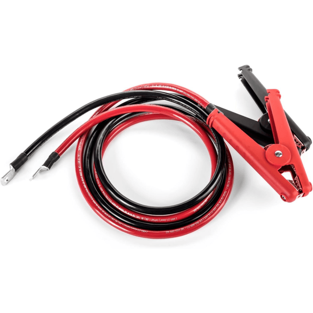Spartan Power Alligator Clamp Battery Cable Set with 5/16″ Ring Terminal, Made in The USA, 100% Pure Copper Wire