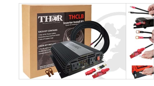 Thor 750 Watt Kit with Inverter, Cables, & 80A Fuse TH750-S KIT2