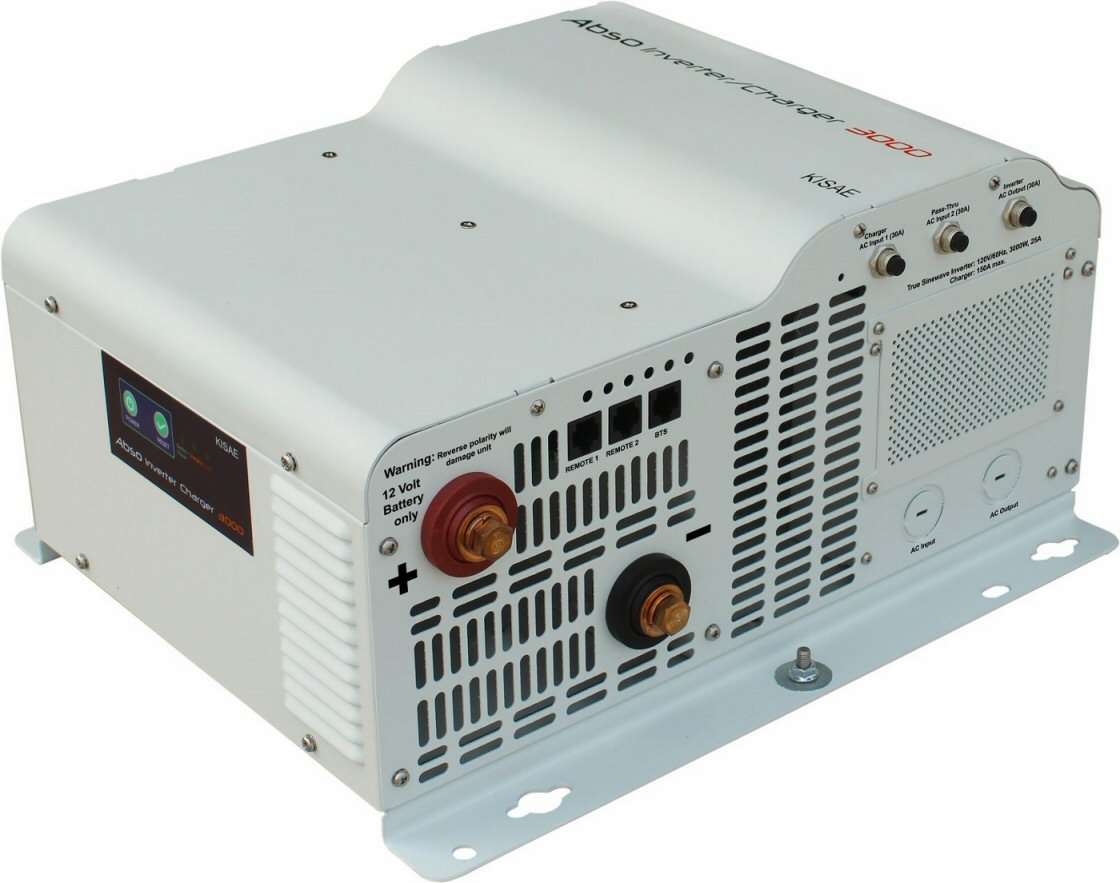 KISAE Abso SW 3000 Watt 12 Volt Inverter with 150A Charger IC1230150