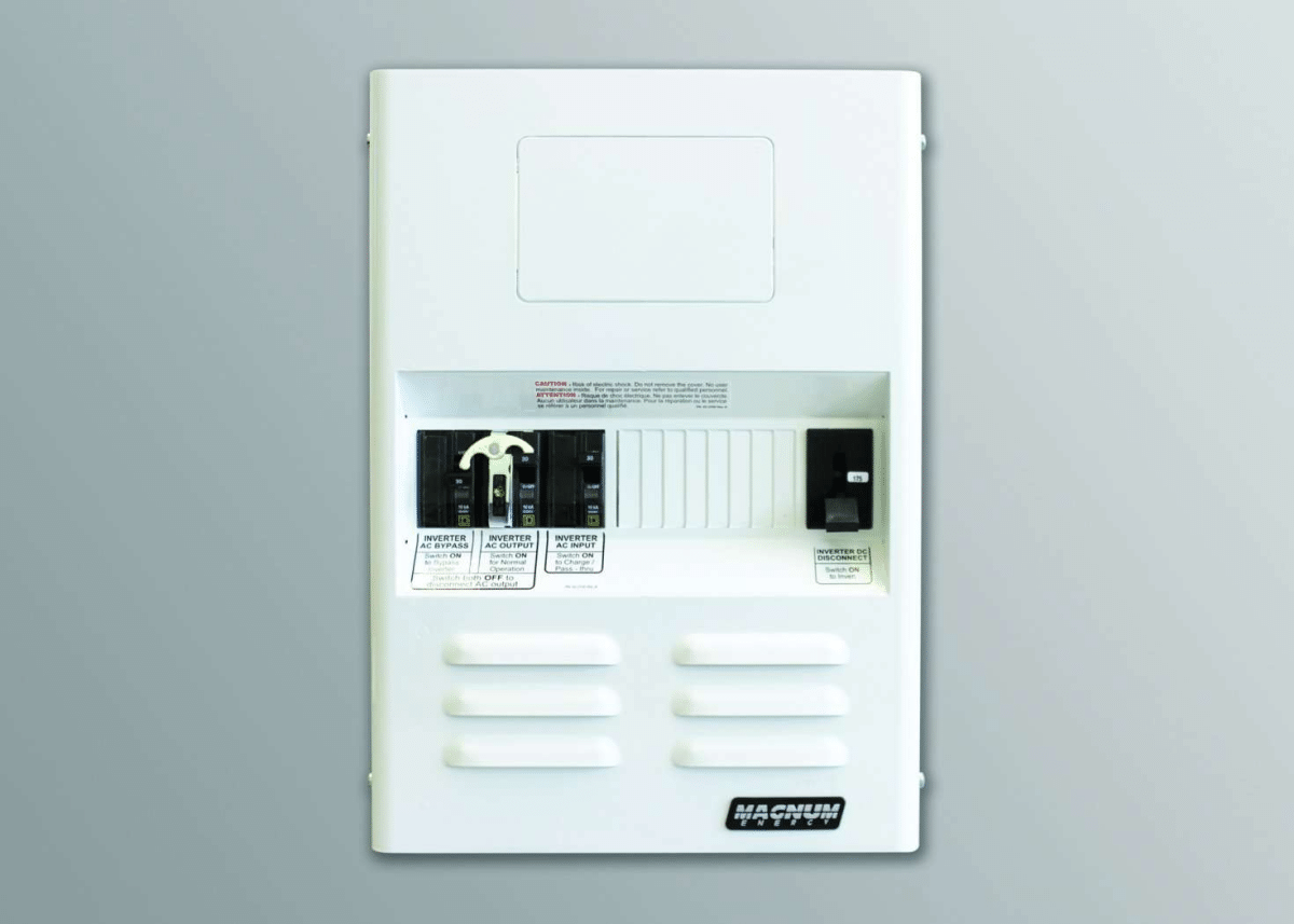 Mini Magnum Panel w/175A DC breaker and 60A single pole AC input breaker MMP175-60S