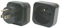 Germany Grounded Input to USA Travel Plug Adapter GS-29